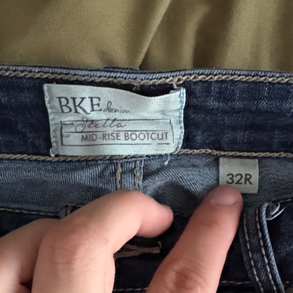 BKE Women's Boot Cut Jeans - Dark Blue - Picture 3 of 4